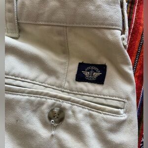 Dockers Men's Vintage Pleated Light Khaki Pants Size W44 L30